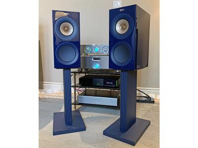 Kef S3 Speaker Stands Indigo Blue
