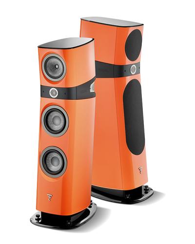 Focal Sopra No2 Floor Standers Electric Orange Finish - IN STOCK