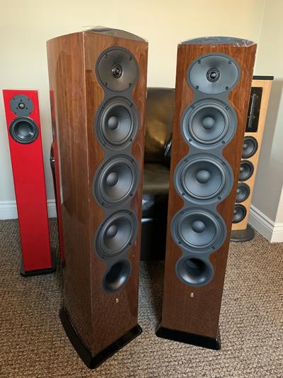 Revel F206 Floor Standers in Walnut Gloss