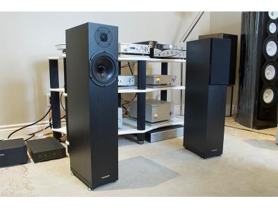 Spendor A4 Floorstanders in Black Oak - DEMO