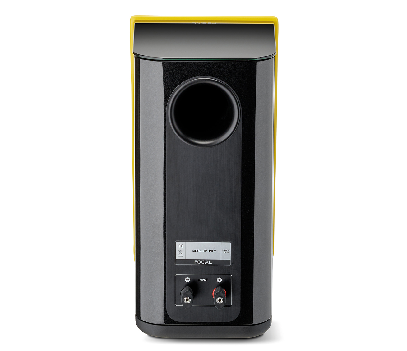 Yellow 2024 bookshelf speakers